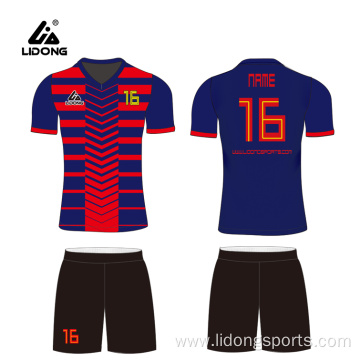 Custom Cheap Team Sublimation Printed Soccer jersey Set